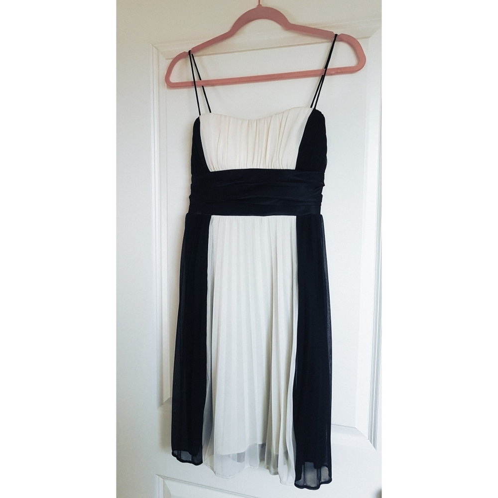 Black and Cream Formal Dress